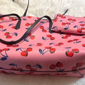 Kate Spade Pink Cherry Tote Bag